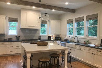 Example of a country kitchen design in Atlanta