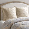 Croscill Montague Ogee Embroidered Euro Sham, Champagne