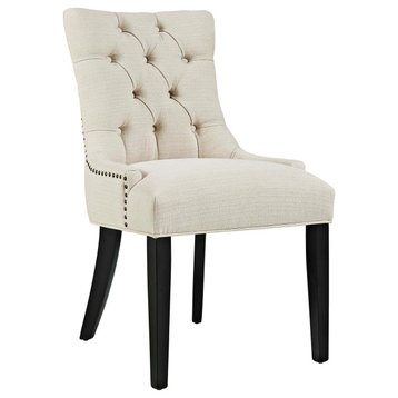 Regent Upholstered Fabric Dining Chair, Beige