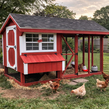 6x10 Quaker with Run Amish Built 6x10 Quaker Chicken Coop with Predator-Proof At