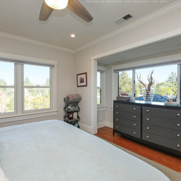 New Windows in Stylish Bedroom - Renewal by Andersen San Francisco, Bay Area