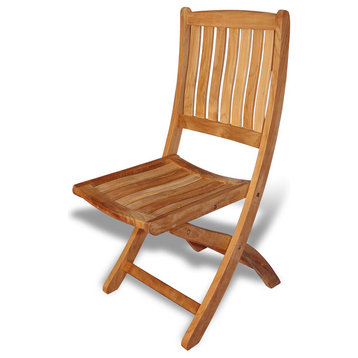 Teak Providence Chair Without Arms, Set of 2