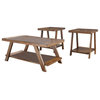 Coffee Table w 2 End Tables Set - Burnished B