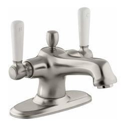 Kohler - Bancroft Monoblock Bathroom Sink Faucet, Vibrant Brushed Nickel - Bathroom Sink Faucets