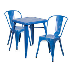 Flash Furniture Metal Table Set, Blue, CH-31330-2-30-BL-GG
