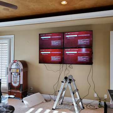 Mr. K's New Game Room with quad TV Video Wall