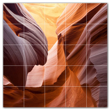 Desert Ceramic Tile Wall Mural HZ500487-55S. 21.25" x 21.25"