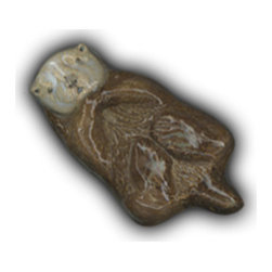 4" Sea Otter - Floater - Mosaic Tile
