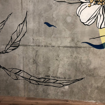 Fresque mural/cabinet médical