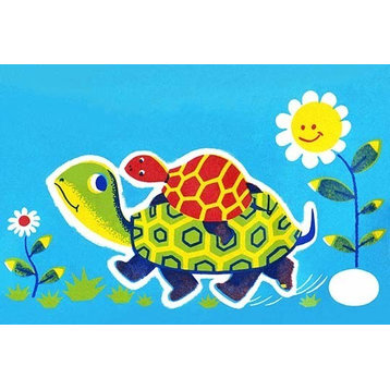 Turtle Dad - Gallery Wrapped Canvas Art 28" x 42"