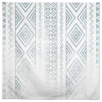 Faded Blue Pattern 58x58 Tablecloth