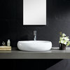 Fine Fixtures White Vitreous China Bulging Oval Vessel Sink