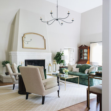 Lake Forest Refreshed Traditional Living Room