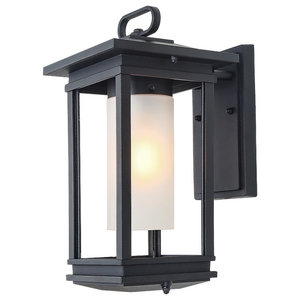 6" Porch Light Outdoor Wall Light with Frosted Glass Mason Jar Nuvo 76-701 