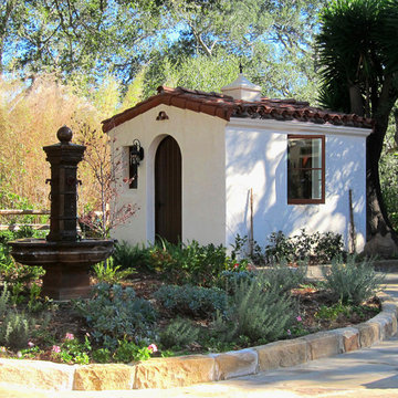Spanish Style Shed design by Jeff Doubet Santa Barbara Home Design