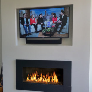 Musikzimmer mit Multimediawand Ideen, Design & Bilder | Houzz