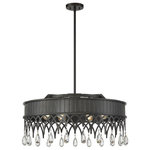 Savoy House - Savoy House 7-8706-6-163 Lenoir - 6 Light Pendant - The high-fashion Savoy House Lenoir 6-light pendanLenoir 6 Light Penda Olde Gray Hand Cut C *UL Approved: YES Energy Star Qualified: n/a ADA Certified: n/a  *Number of Lights: Lamp: 6-*Wattage:60w E26 bulb(s) *Bulb Included:No *Bulb Type:E26 *Finish Type:Olde Gray