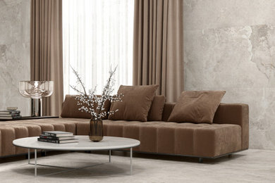 Inspiration for a modern living room in Other.