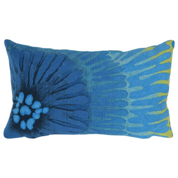 Visions IV Cirque Indoor/Outdoor Pillow, Caribe, 12"x20"