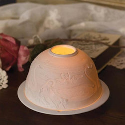 Swan Lithophane - Candleholders