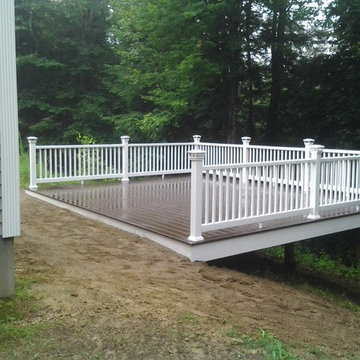 16'X20' Composite Deck with lights makes great use of unusable space
