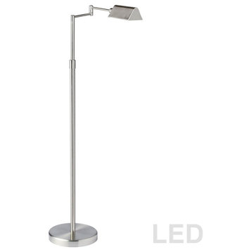 Signature 1 Light Floor Lamp, Satin Nickel