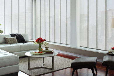Minimalist living room photo in Boston