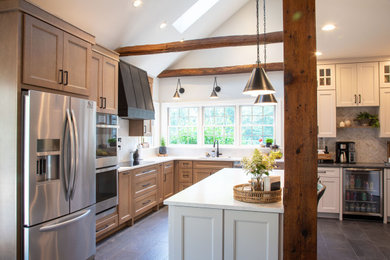 Modern Farmhouse Wood and Off-White Kitchen