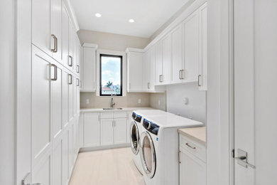Inspiration for a laundry room remodel in Miami