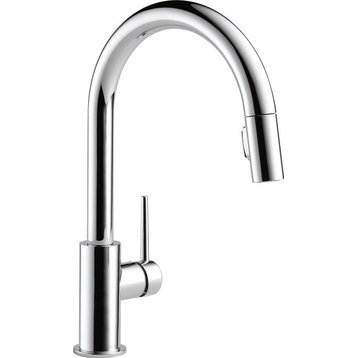 Delta Trinsic Single Handle Pull-Down Kitchen Faucet, Polished Chrome
