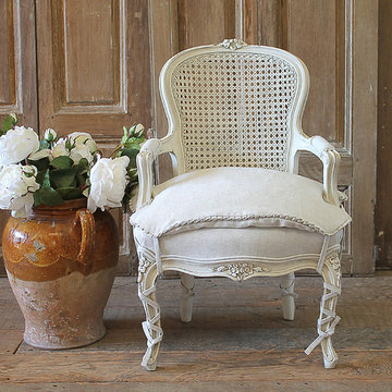 20th Century French Style Louis XV Cane Back Childs Chair