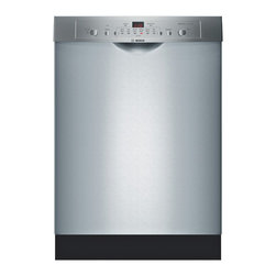 Bosch 24" Ascenta Series Recessed Handle Dishwasher Stainless Steel | SHE3AR75UC - Dishwashers
