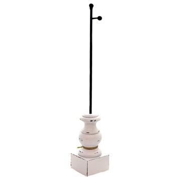 Home Decor White Short Display Pole Stake Display Stands