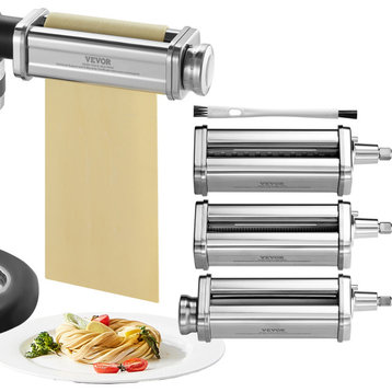 VEVOR 3Pcs Pasta Attachment for KitchenAid Stand Mixer Pasta Roller Cutter Set