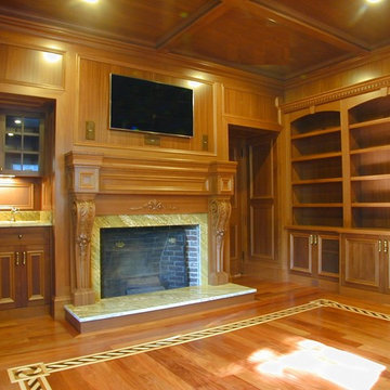 A Proper Boston Study For A Distinguished Boston Home