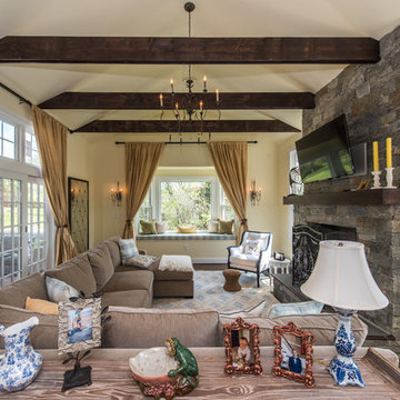 Rear, Family Room Addition, Deck Extension, and Interior Remodel in McLean, VA