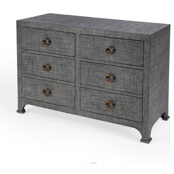 Chatham Raffia 6-Drawer Horizontal Dresser