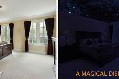 Inspiration for a modern bedroom remodel in Other