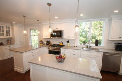 Huge elegant kitchen photo in New York