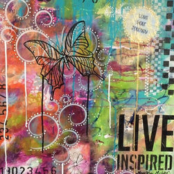 Mix Media Original  - "Live Inspired" - Mixed Media Art