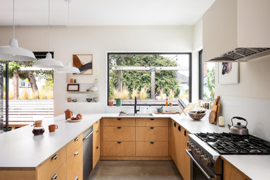 Example of a trendy kitchen design in Other