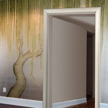 Hand painted wallpaper showroom