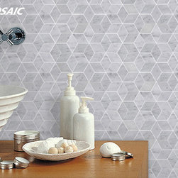 2017 Century Mosaic New Design Carrara Diamond Mosaic Tile - Products