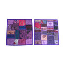 Mogulinterior - Mogul Sofa Cushion Covers Embroidered Patchwork Purple Bohemian Pillow Cases - Pillowcases and Shams