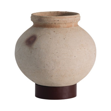 Desert Water Pot With Iron Base, Small