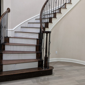 Stairs With Tile Risers