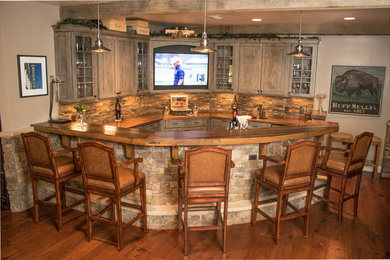 Basement - rustic basement idea in DC Metro