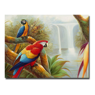Amazon Waterfall' Canvas Art by Rio - Tropical - Prints And Posters - by  Trademark Global | Houzz