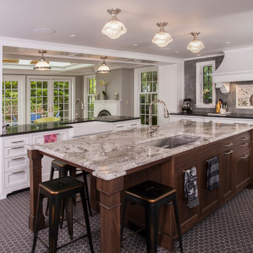 North End Kitchen Family Room with Atrium Skylight