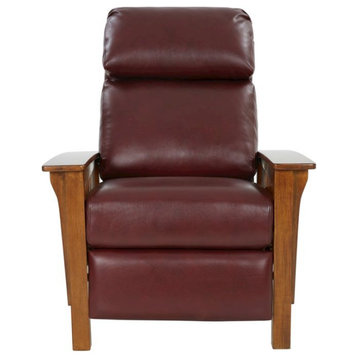 Mission Recliner, Marisol Cabernet / All Leather